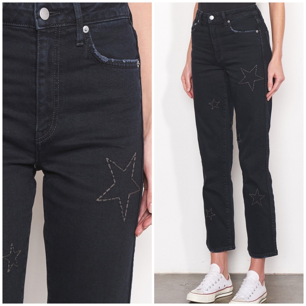 SUNDRY Stars High Rise Relaxed Straight Leg Jeans